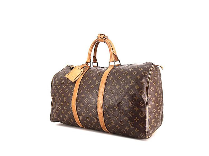 Louis Vuitton Travel bag Brown Leather  ref.88118