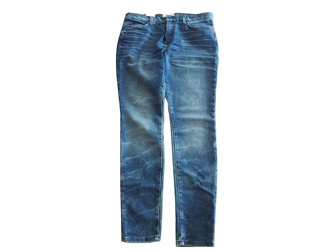 Current Elliott Skinny Jeans dunkelblau Baumwolle Größe 29
