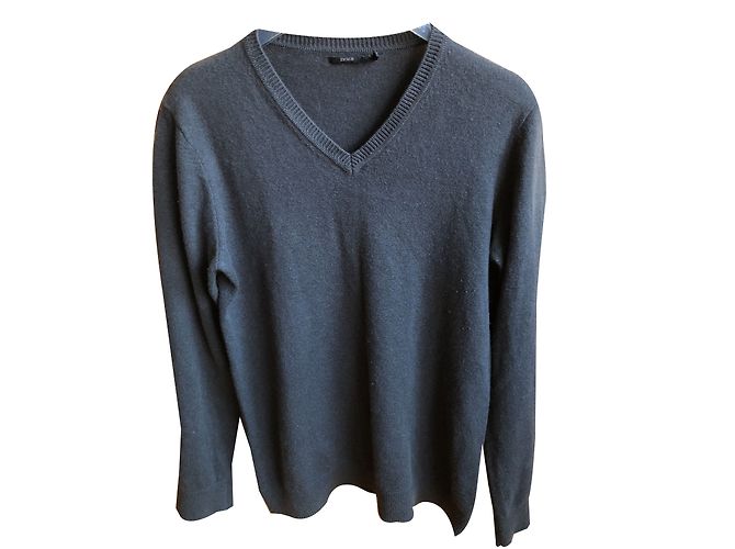 Ikks Wollpullover grau mit V Ausschnitt 