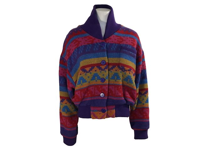 Autre Marque Arneau Pier Jacke mit Aztekenmuster