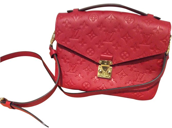 Louis Vuitton Metis Red Leather  ref.88334