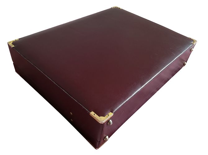 Porte-documents Cartier en cuir bordeaux