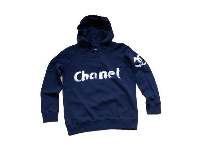 Chanel Limited edition Navy blue Cotton  ref.88428