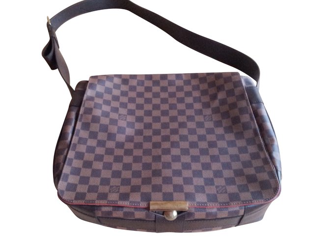 Louis Vuitton Große Damier Messenger Bag. Braun  ref.88436