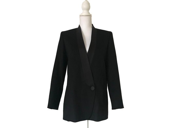 Hermès Jacket Black Silk Cashmere  ref.88461