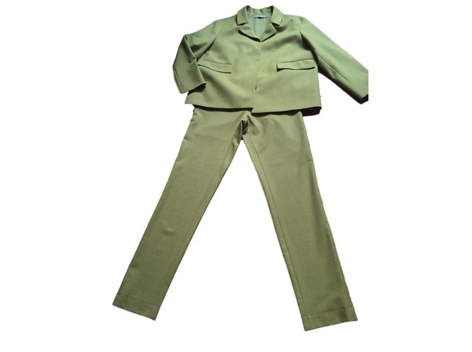 Cos tailleur pantalon Laine Vert clair  ref.88521