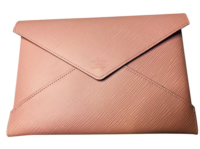 Louis Vuitton Clutch bags Pink Leather  ref.88568