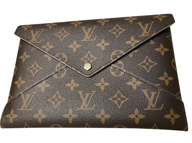 Louis Vuitton Clutch-Taschen Braun Pink