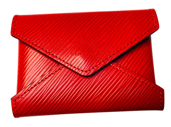 Louis Vuitton Purses, wallets, cases Red Leather  ref.88582