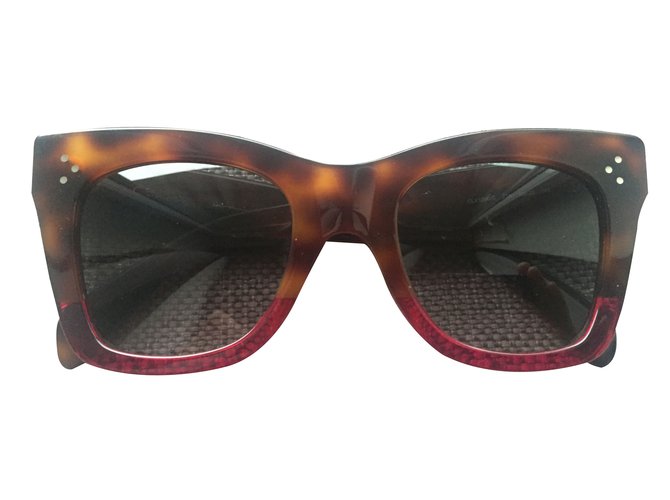 Céline Catherine sunglasses Dark brown Plastic  ref.88608