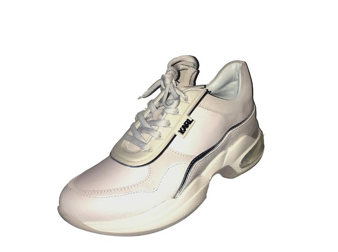 Baskets Karl Lagerfeld Lazarus en cuir blanc