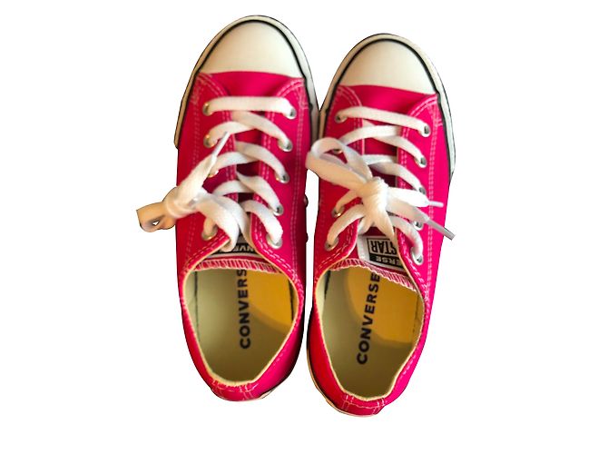 Tênis Converse Rosa de Algodão Infantil