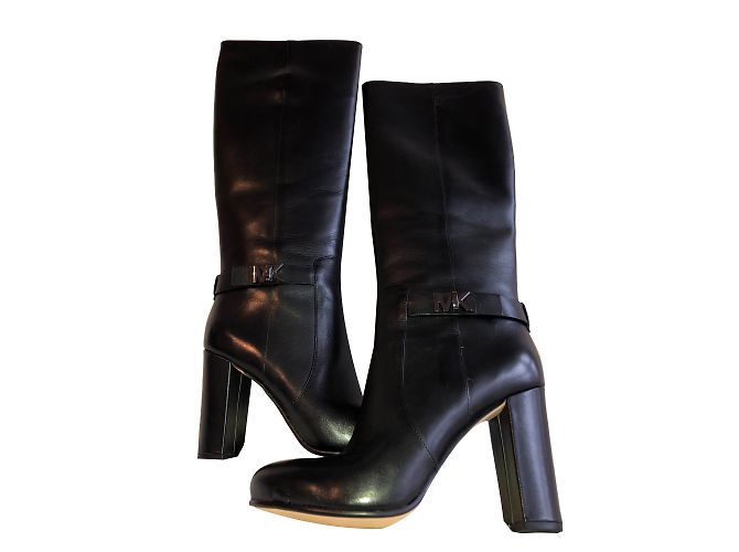 Botas Michael Kors de charol negro Talla 37
