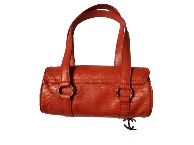 Just Cavalli Bolsos de mano Naranja Cuero  ref.88720