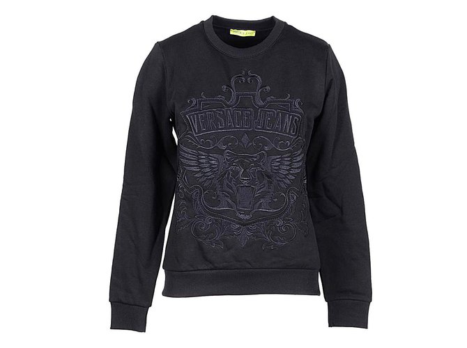 versace jumper black