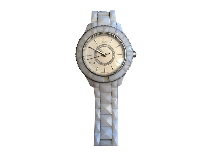 Reloj de cerámica DIOR VIII Blanco Cerámico  ref.88807