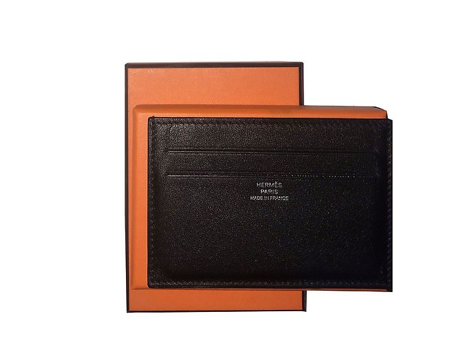 Hermès Citizen Twill Card Holder Black