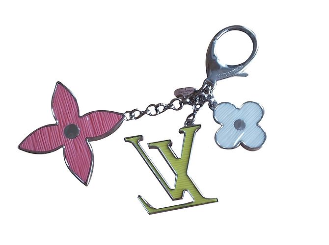Louis Vuitton Multicoloured Key Ring Silver Multiple colors