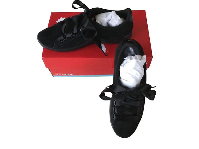 Puma Low Sneakers schwarz Lacklederoptik