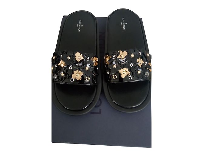 Louis Vuitton Mulese Black Golden
