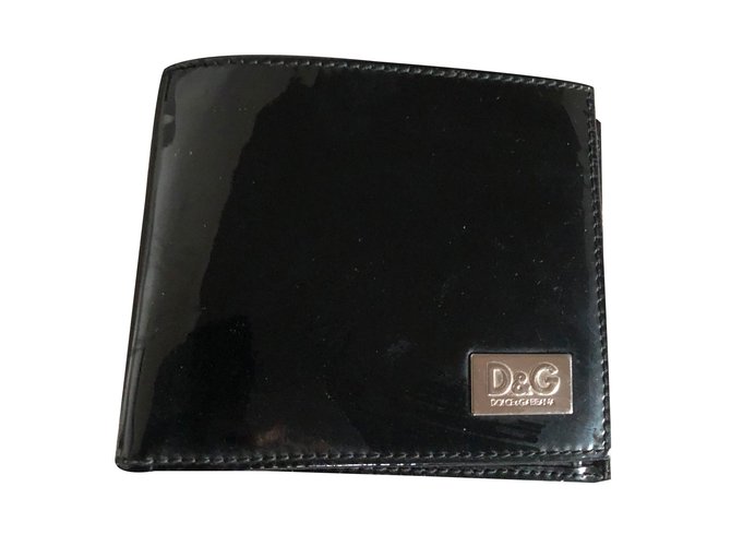 Dolce & Gabbana Carteras pequeñas accesorios Negro Charol  ref.88883