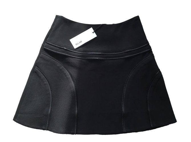 Bel Air Skirt Black Viscose Polyamide  ref.88884