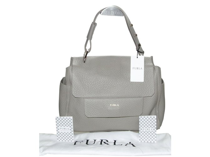 Furla Handbags Grey Leather  ref.88890