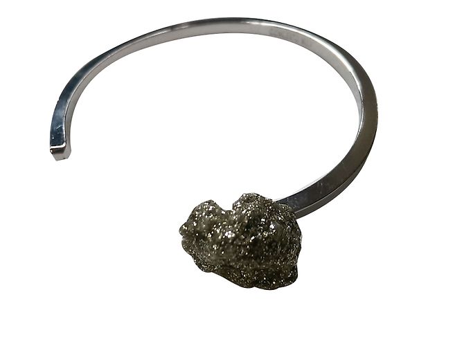 Autre Marque Pulsera Concerto n°1 SIDE de latón plateado con piedra Plata