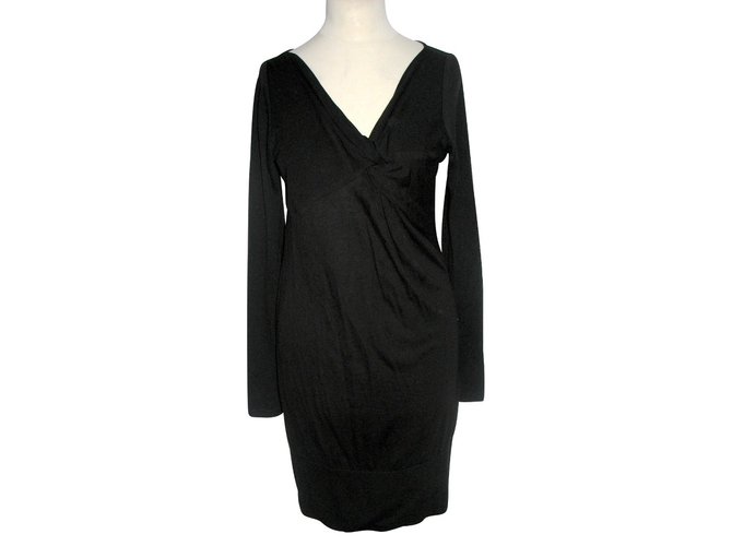 Ted Baker Sweater dress Black Tencel  ref.89353