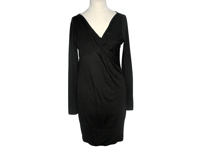 Ted Baker Schwarzes Pulloverkleid aus Tencel