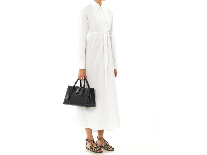 Alaïa Dresses White Cotton  ref.89389