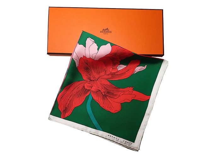 Hermès Gavroche 45 Study For a Rainbow Iris Multicolore Seta