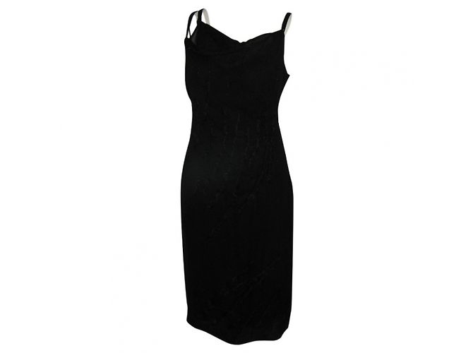 Alberta Ferretti Vestido de chiffon de seda com penas Preto