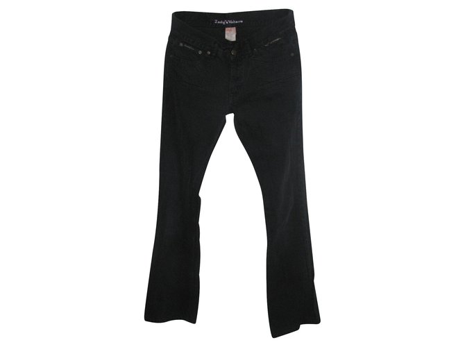 Zadig & Voltaire Black Jeans Cotton Denim  ref.89653