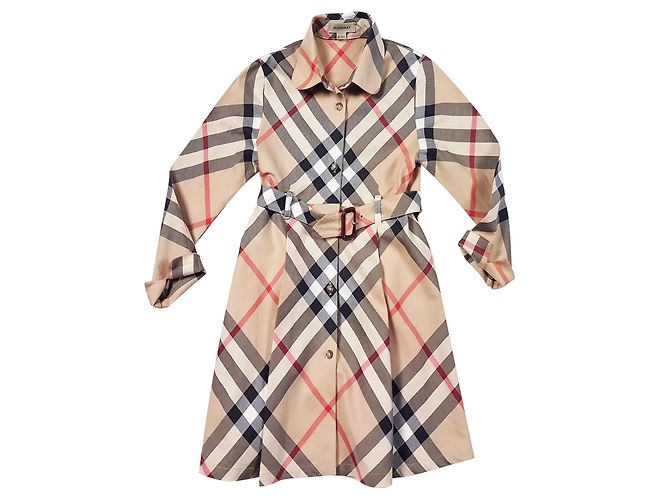 Burberry Kleider Mehrfarben Baumwolle