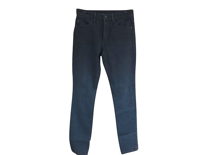 Helmut Lang Skinny Jeans Schwarz Hohe Taille