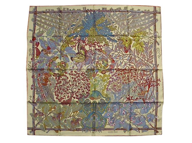 Hermès MITI e METAMORFOSI Multicolore Seta