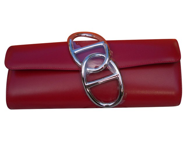 Hermès Egée Red Leather  ref.89695