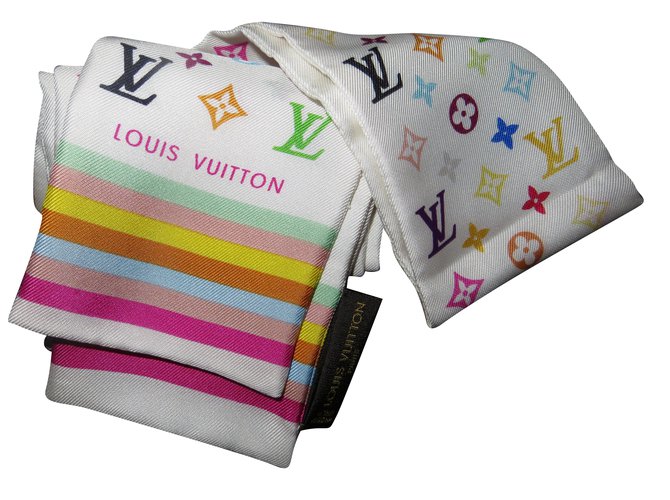 Louis Vuitton Band Mehrfarben Seide  ref.89701
