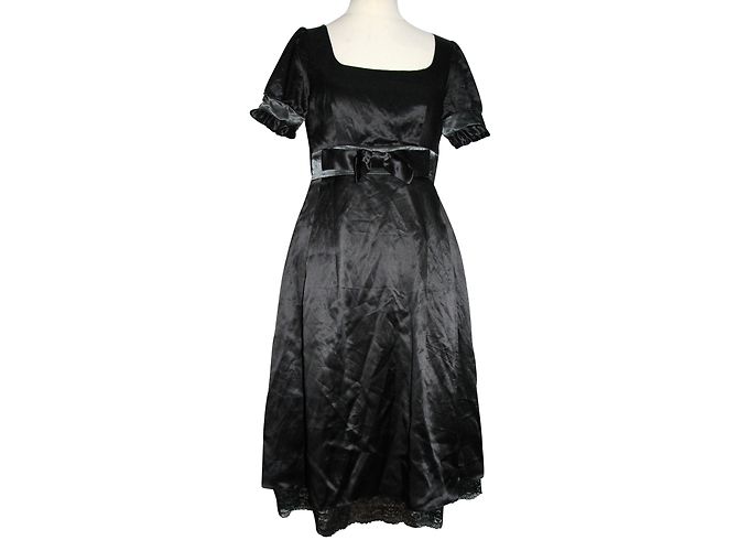 Vestido de seda com renda Marc by Marc Jacobs Preto