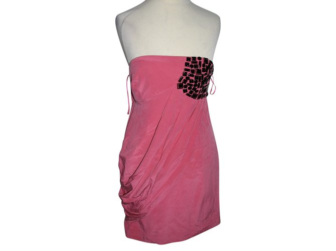 Tibi Cocktail dress silk Pink  ref.89850