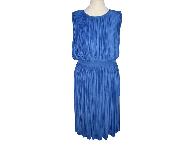 Tibi Dresses Blue Viscose  ref.89868