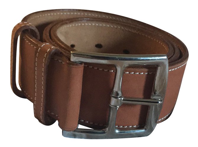 Hermès Belts Caramel Leather  ref.89901