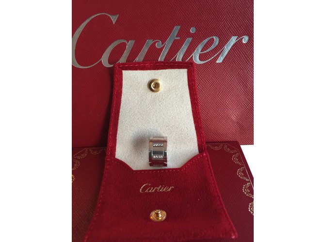 Cartier anillo Plata Oro blanco  ref.89919