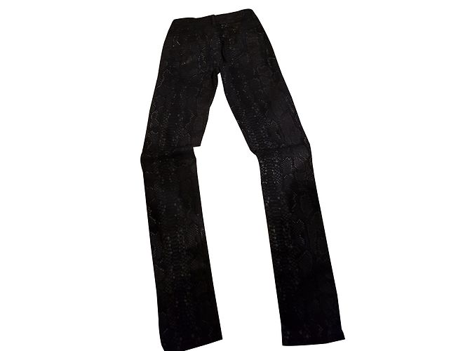 Pantaloni Ikks Slim Fit Python Nero