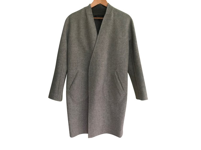 Rag & Bone Coats, Outerwear Grey Dark grey Wool  ref.89966