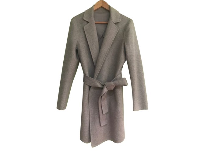 No Brand Coats, Outerwear Grey Cashmere Wool  ref.89967