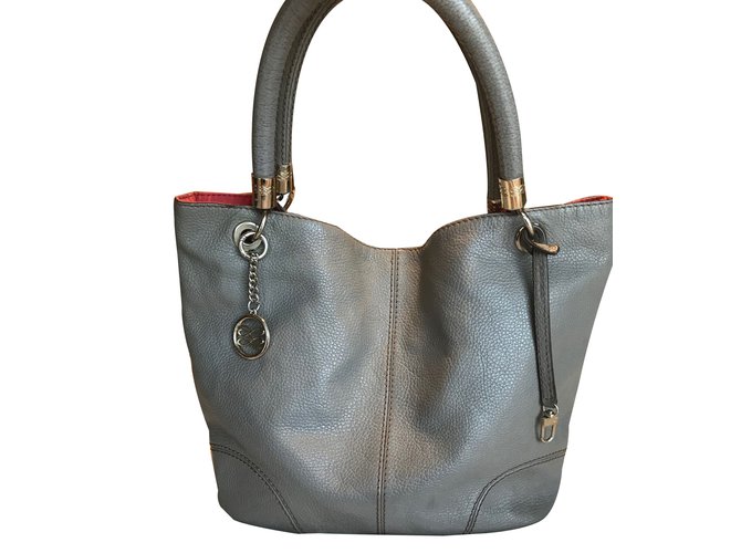 Lancel French Flair Cinza Couro  ref.90077