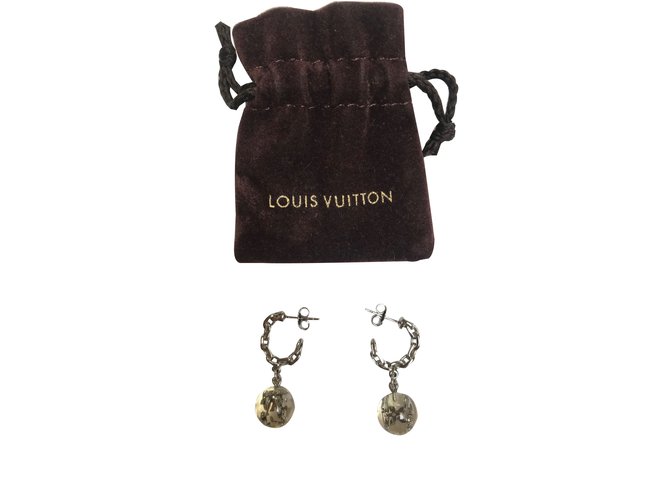 Louis Vuitton Boucles d'oreilles Acier Argenté  ref.90087