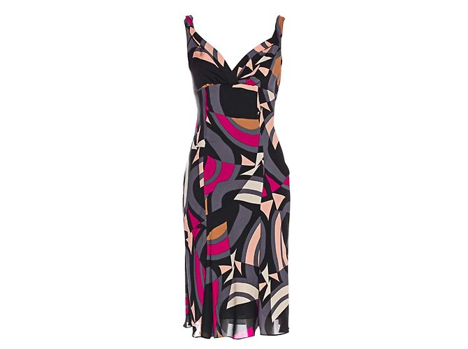 Vestido Clooney Diane von Furstenberg de seda estampado abstracto